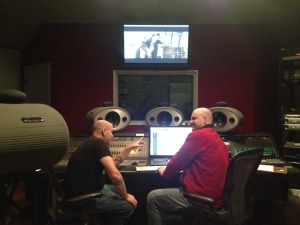 Sitting in with Mark Edward Lewis as he finished the mix on C&E.